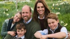 Royal Christmas cards have a touchy-feely look this year