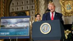 Trump unveils plans for 'Golden Fleet' battleships named after himself